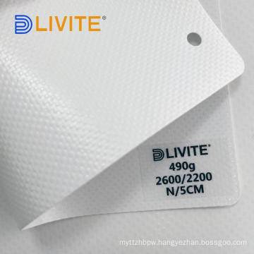 LIVITE coated 490gsm pvc tarpaulin for truck side curtain